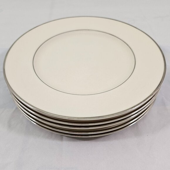 Royal Devon USA Simplicity Platinum 8 ¼” Salad Luncheon Plates – Set of 5 - Picture 12 of 16